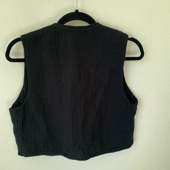 Mango MNG Women’s Open Vest Black Size M - Picture 3 of 8